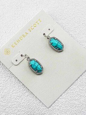 Kendra Scott Cracked Turquoise Earrings